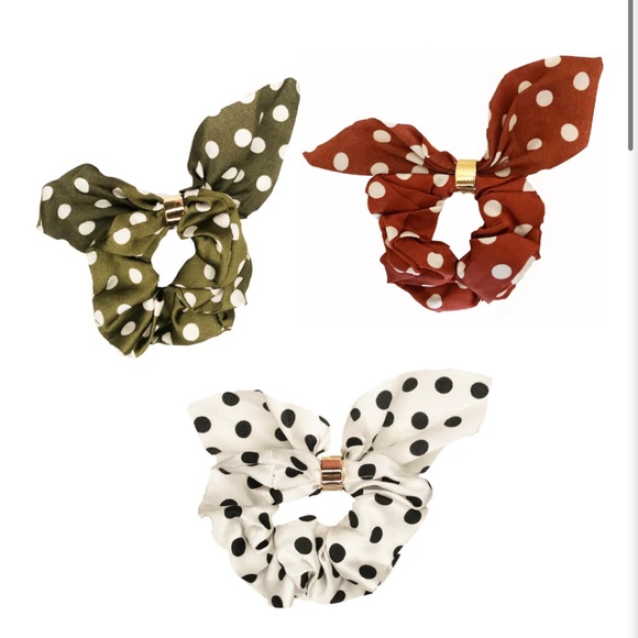 NWT Headbands of Hope Polka Dot Scrunchies - Picture 4 of 5